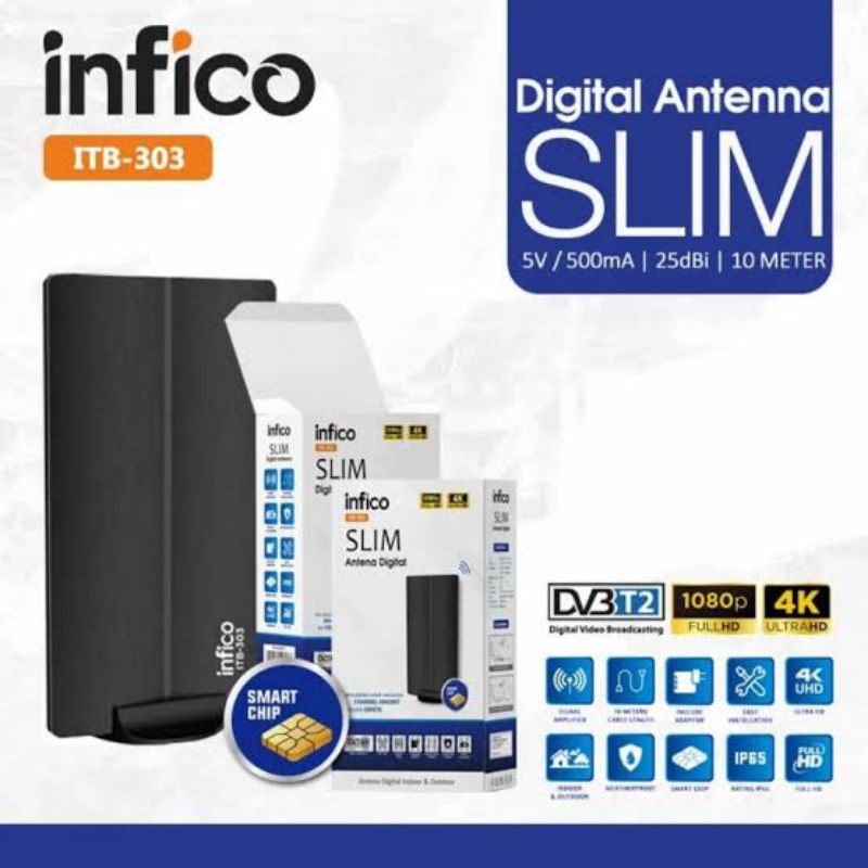 antena dalam/luar digital  infico slim