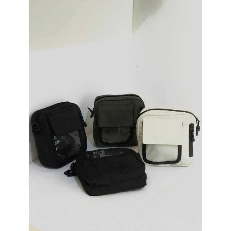 slimbag polos oval hitam.slimbag hitam polos original.slimbag polos tali.tas slempang waterprof