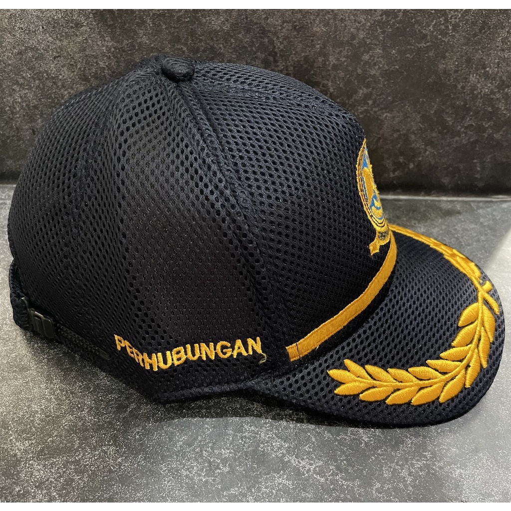 Topi Jaring Kemenhub Golongan 3 - Topi Jaring Perhubungan - Topi Jaring - Topi Dinas Perhubungan Padi Kapas List