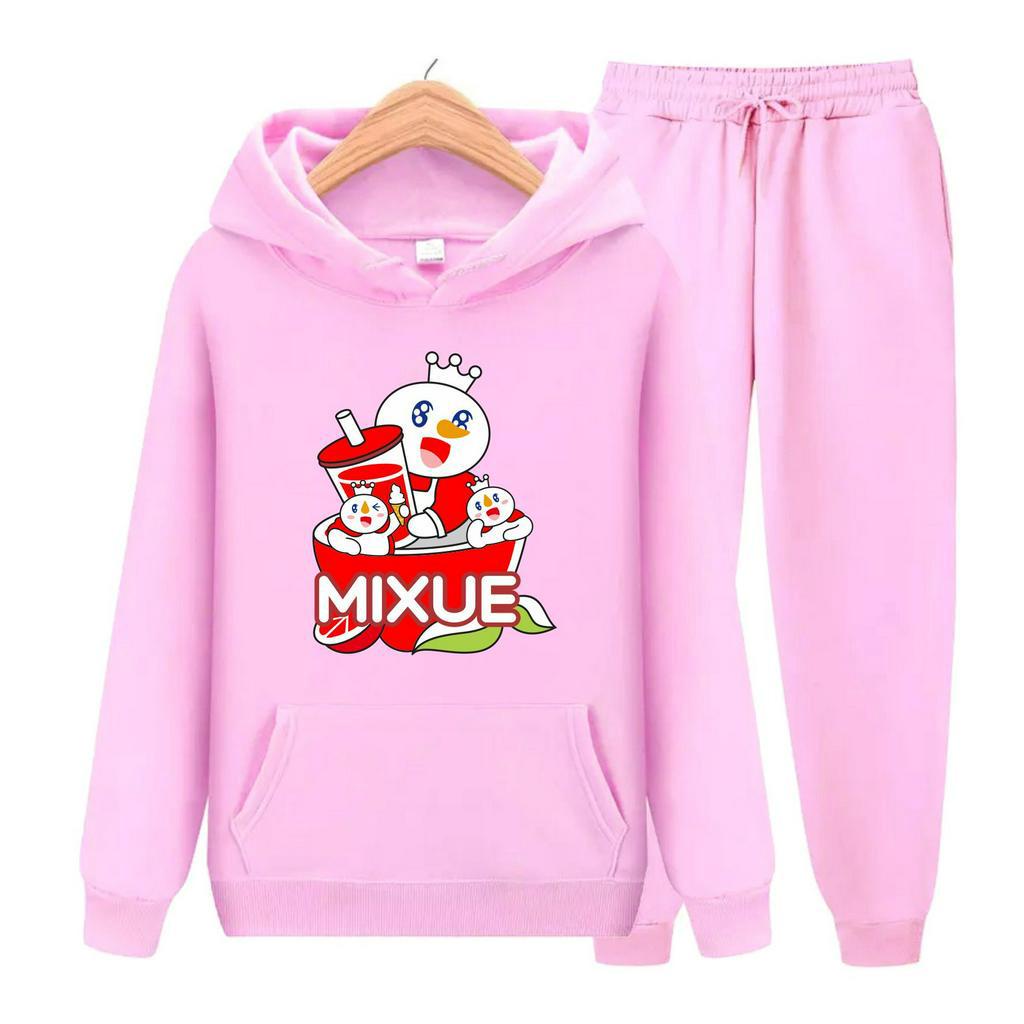 FenishaStore MIXUE ICE CREAM Sweater Hoodie Atasan Dan Setelan Anak Usia 4-13 Tahun Bisa Bayar Ditempat COD