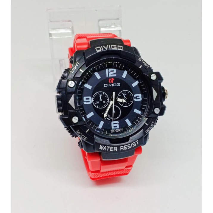 (Grosir)Jam Tamgan Pria DV C-Shock Strap Rubber Anti Air(Terima Cod)