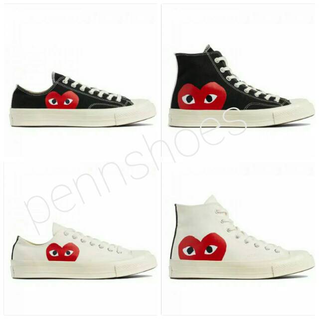 (GRADE ORIGINAL) Sepatu converse Sepatu wanita Sepatu pria Converse cdg Converse murah Converse hati
