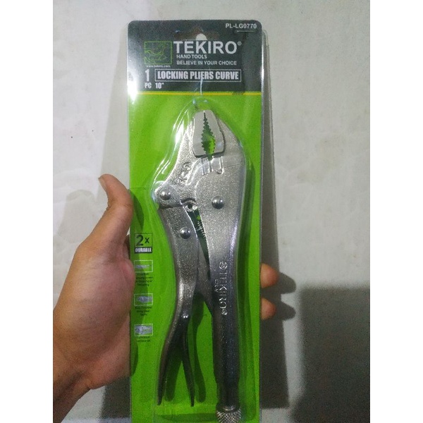 TEKIRO Tang Buaya Bengkok  10" ORIGINAL