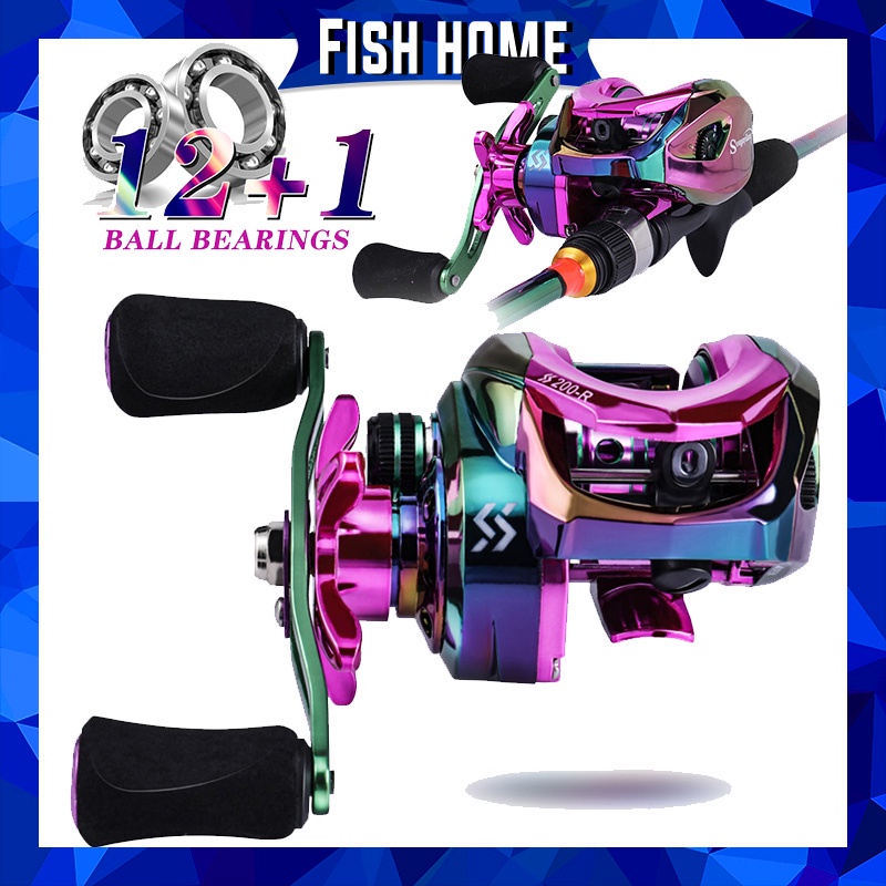 12+1 BB Castiing Fishing Reel dengan gear ratio tinggi 7.2:1 Dan EVA Handle untuk alat pancing air tawar.