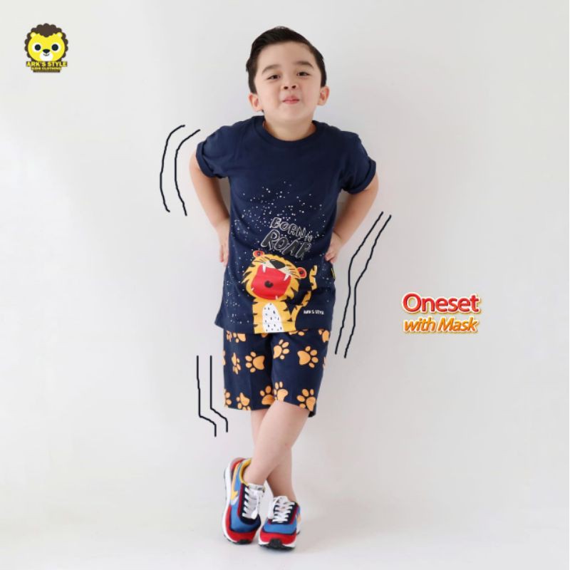 Setelan Anak One Set Free Masker Ark's Style