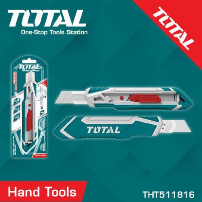 

TOTAL PISAU CUTTER SNAP OFF BLADE KNIFE 18X100MM THT511816