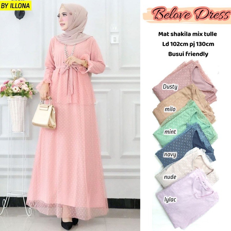 Belove Dress Shakila Tile Polkadot
