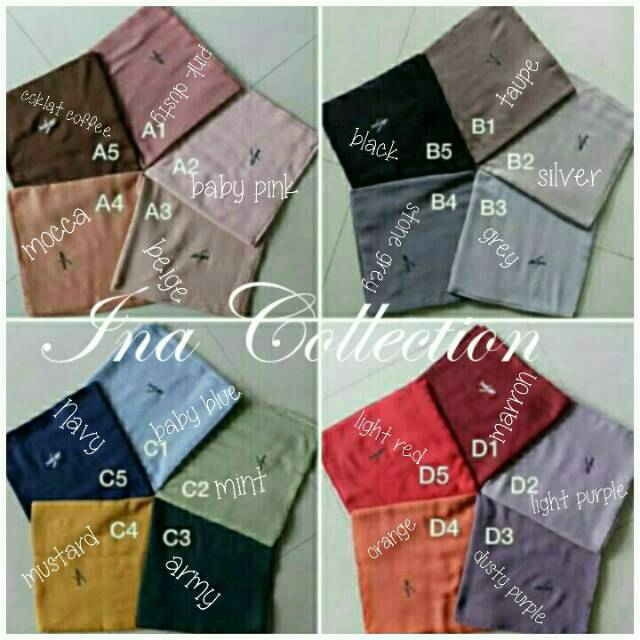 Kerudung Tierack Ida Royani warna natural(buy 3 get 1 free