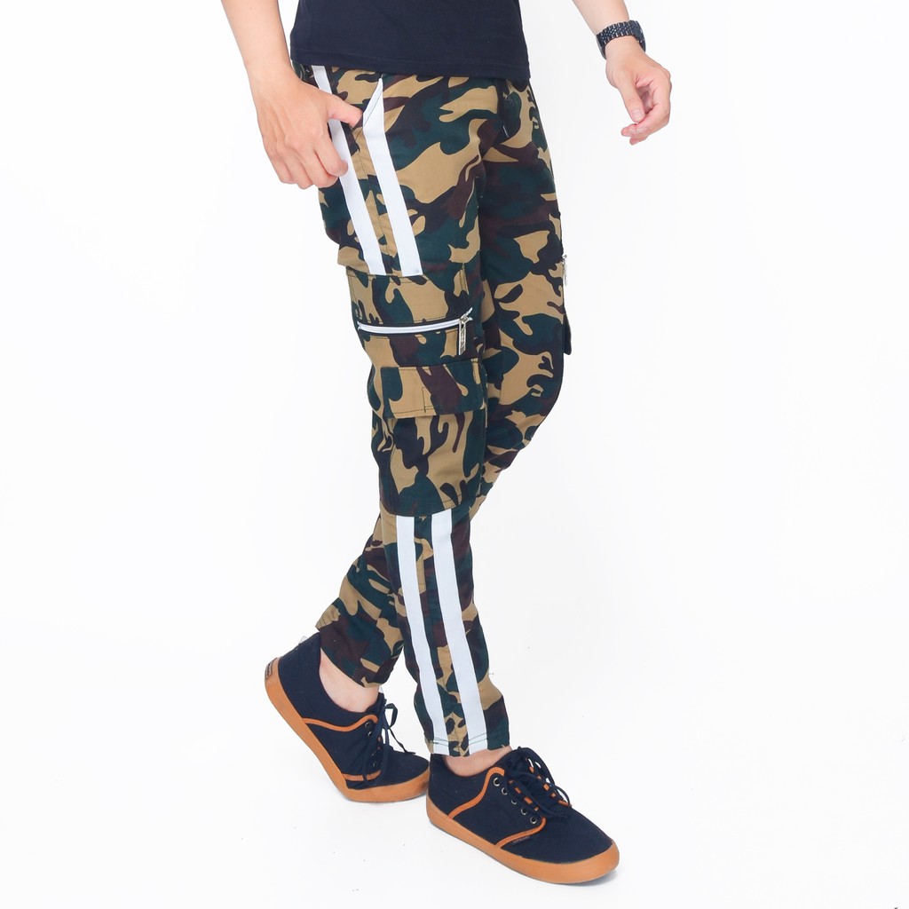 Celana jogger training  Panjang Pria Corak Army - XSHOP Peter