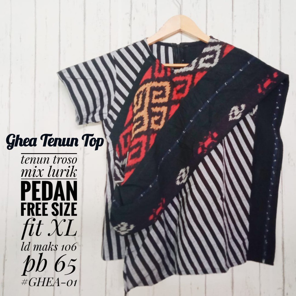 Ghea Top | Atasan Lurik Tenun Wanita Etnik