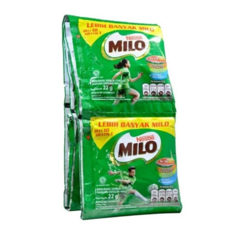 

Milo renceng 22 gram x10pcs (GRATIS 1 Sachet)