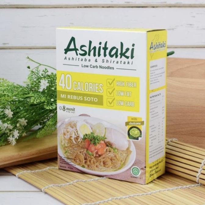

ASHITAKI Low Carb Noodles 69Gr Mi REBUS SOTO Halal Shirataki DietSehat