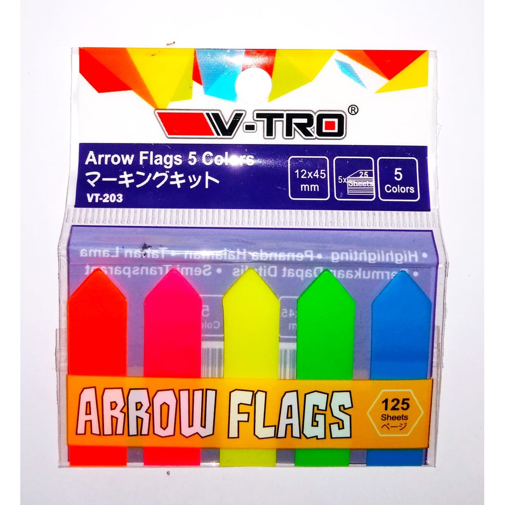 

Arrow Flags 5 Colors V-tro