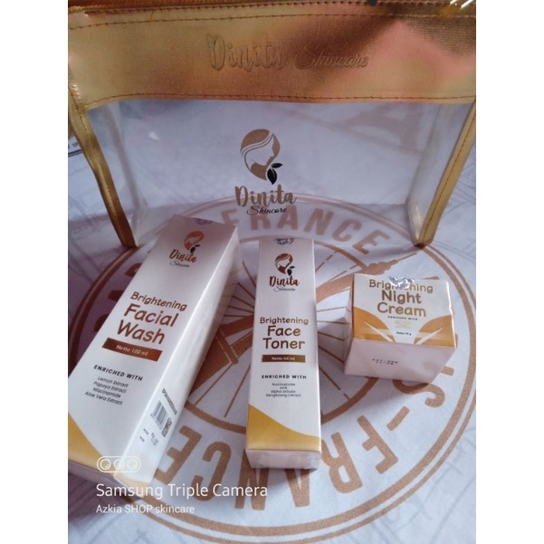 DINITA SKINCARE PREMIUM (sabun,toner & cream malam)