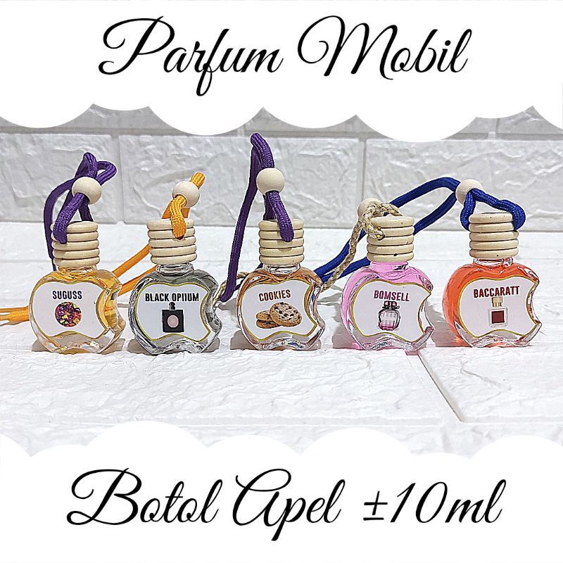 parfume mobil gantungan spion mobil apple 10ml