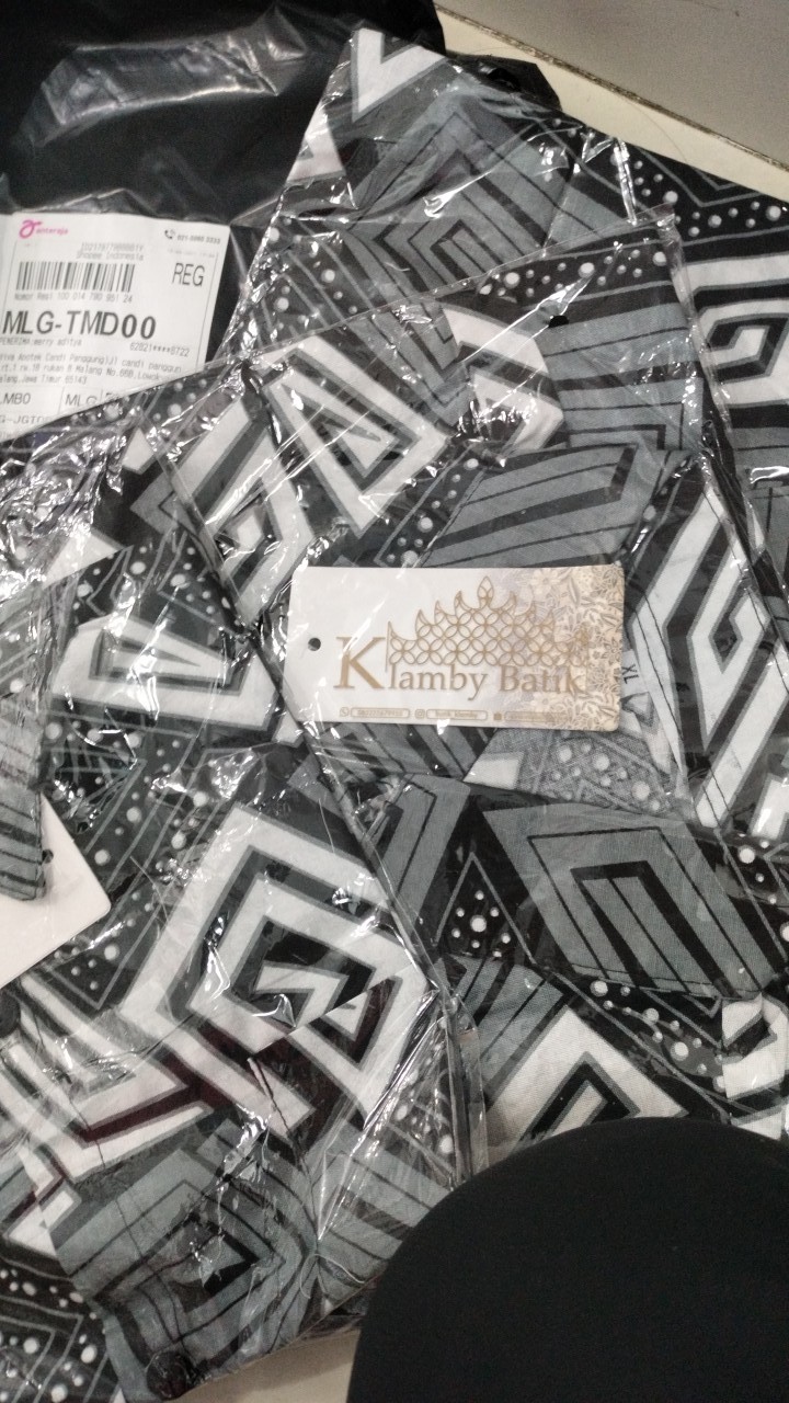 Couple Batik Ayah Anak Motif Mozaik Abu Size Anak Terlengkap