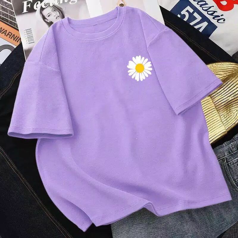 BAJU BUNGA PEACEMINUSONE DAISY JAPAN / KAOS BUNGA DAISY /TSHIRT DAISY FLOWER /KAOS WANITA