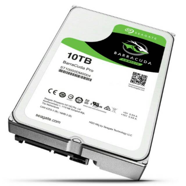Seagate 10TB Barracuda 7200rpm Harddisk Internal 3.5 inch PC / Desktop