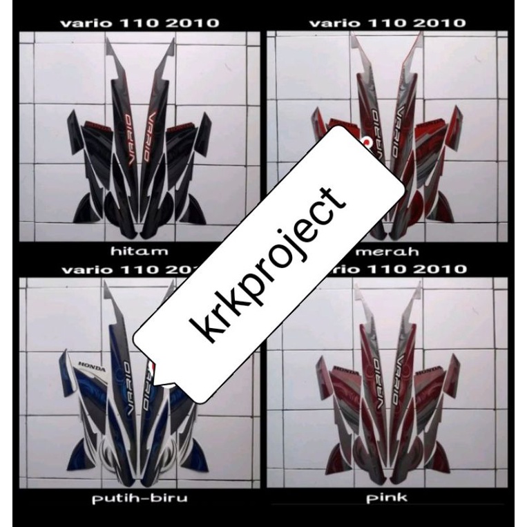 striping stiker lis honda vario 110 karbu 2010
