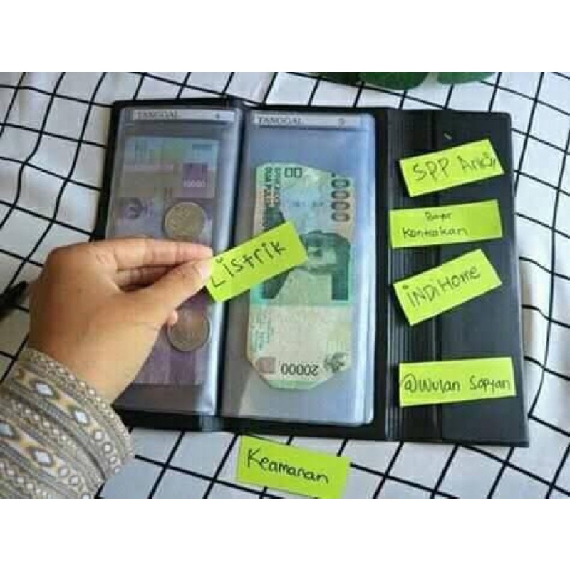 Dompet bulanan - wallet organizer - Dompet lipat