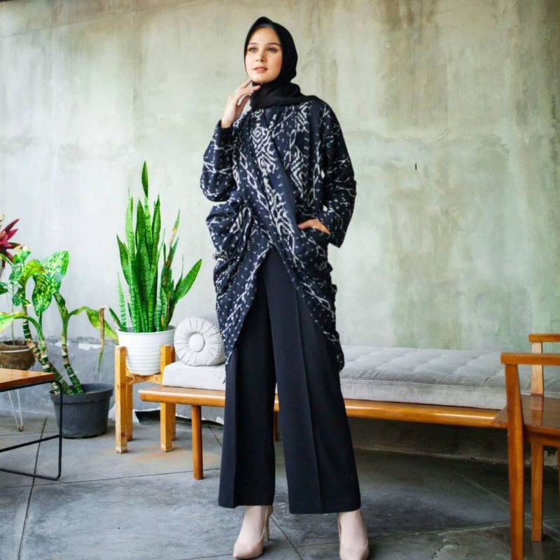 Tunik tenun / Outwear tenun etnik / Tunik casual elegant