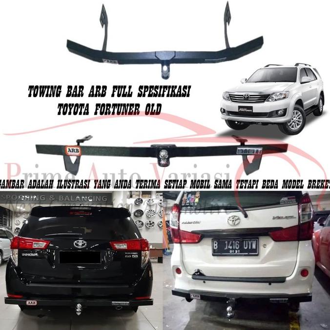 TOWING BAR ARB BESI BUMPER BELAKANG TOWING BAR - FORTUNER LAMA/OLD