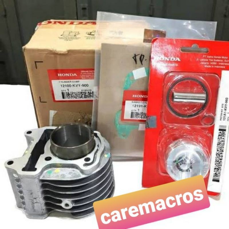 Blok Seher Piston Set,Paking Blok dan Paking Head Beat Karbu Original Honda