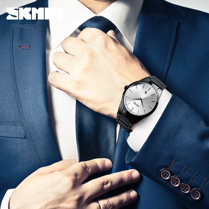SKMEI Jam Tangan Analog Pria Murah JT 150 Skemei Jamtangan Stainless Steel Stylish Cowok Keren