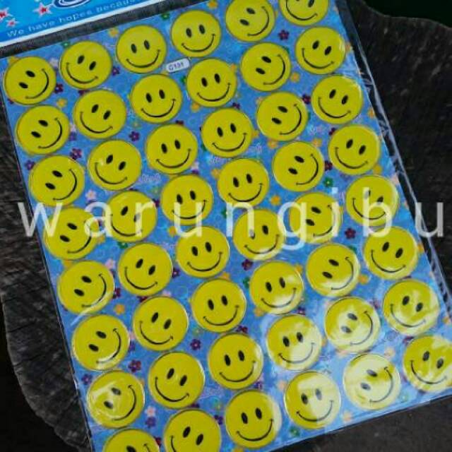 

Stiker Laser Karakter Emoticons Smiley / Sticker Koleksi Mainan Anak