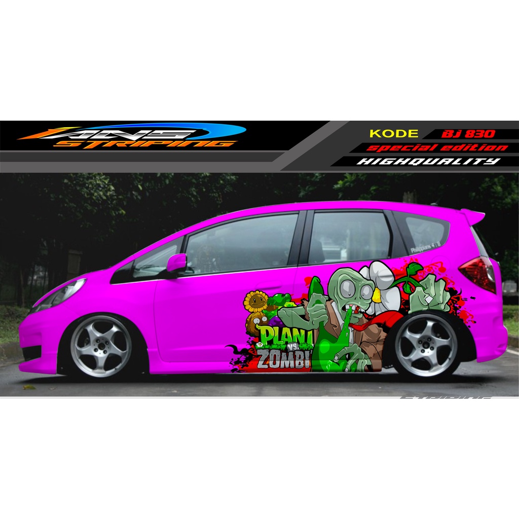 STIKER DECAL MOBIL HONDA JAZZ, SIGRA, YARIS, SWIFT / DECAL MOBIL / DECAL STICKER MOBIL ANIMASI