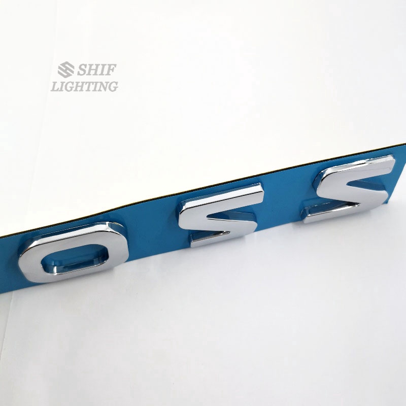 1pc Stiker Emblem / Badge Motif Salib Bahan ABS Untuk Mobil Mitsubishi Cross