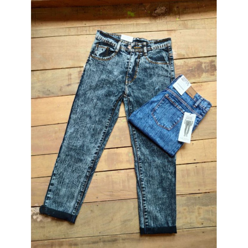 CELANA JEANS WANITA/JEANS BOYFRIEND SNOW/CELANA JEANS KEKINIAN