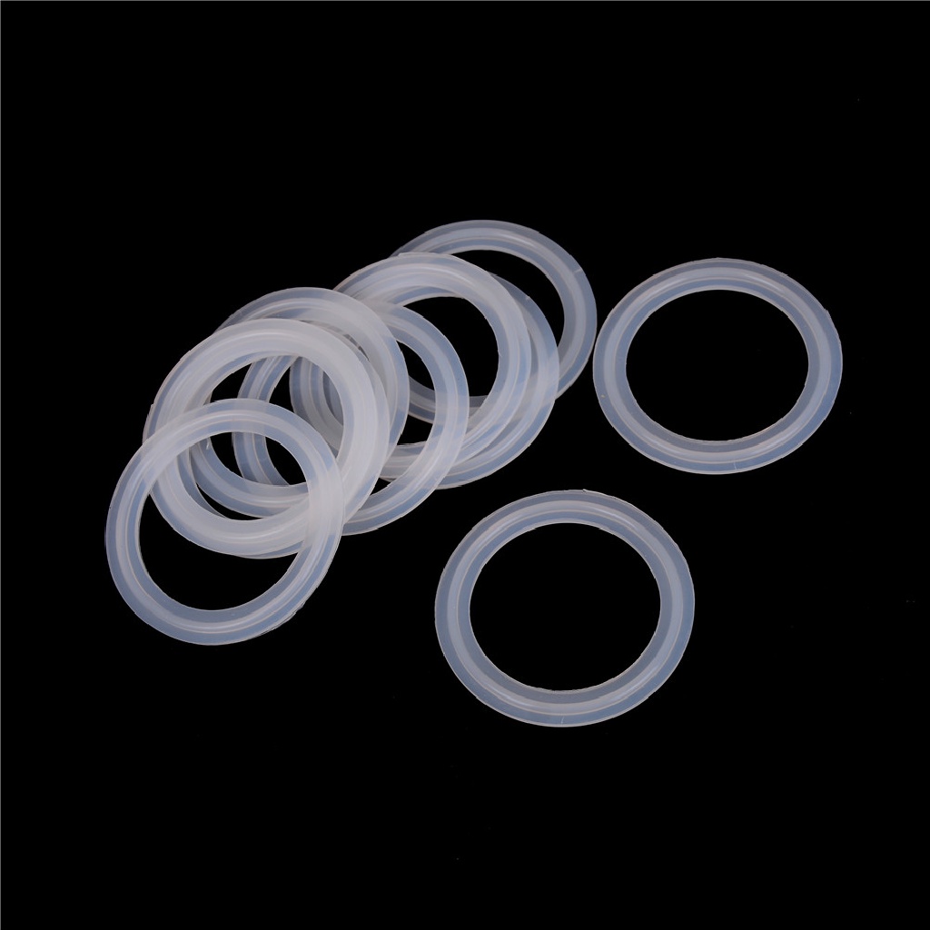 [OOID] 10Pcs 2&quot; Sanitary Tri Clamp Silicon Gasket Fits 64mm OD Type Ferrule Flange ID