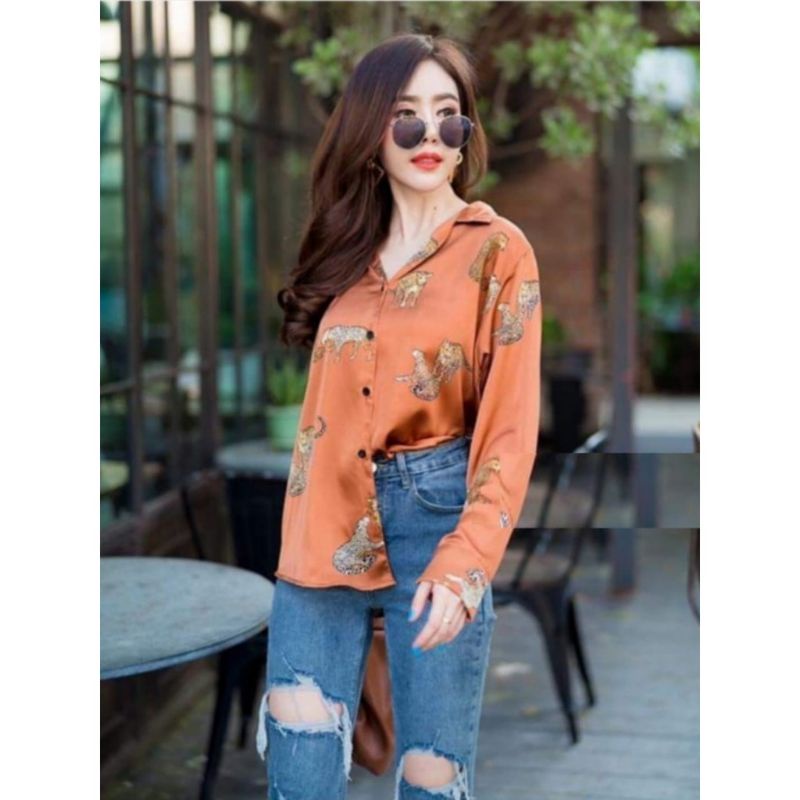 MDLV ~ BM 5758 TIGER OVERSIZED // OVERSIZED TEE // FASHION IMPORT WANITA