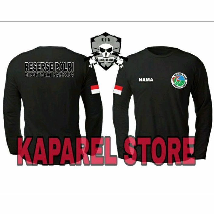 Kaos Logo Reserse Polri / Kaos Direktorat Narkoba / Atasan Pria wanita Reserse Polri Direktorat Nark