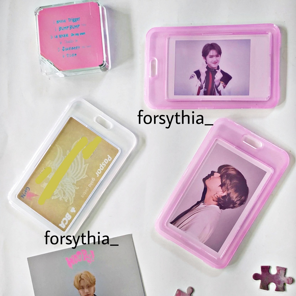 [READY] photocard holder toaploader pc tempat poca plastik cahol