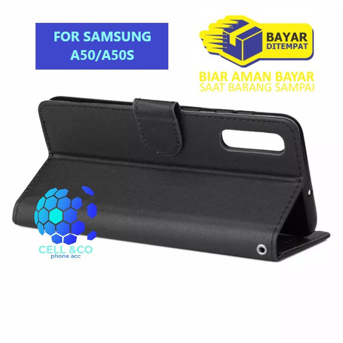 Flip cover SAMSUNG A50 A50S Flip case buka tutup kesing hp casing flip case leather wallet