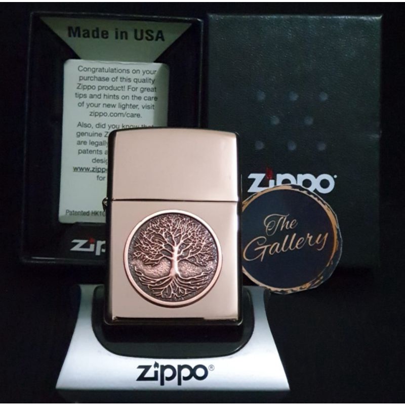 49638 ORIGINAL ZIPPO TREE OF LIFE EMBLEM