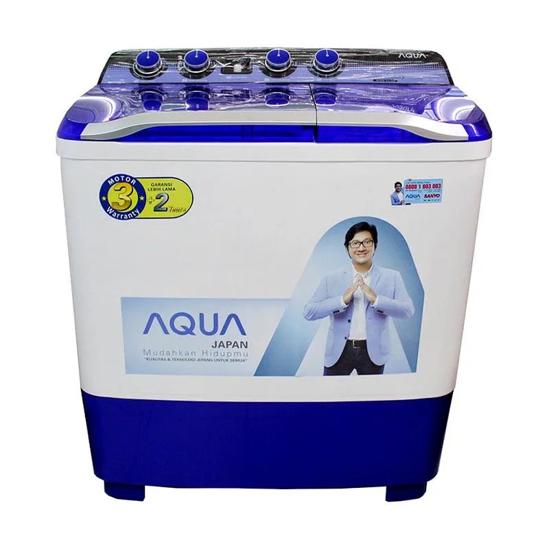 MESIN CUCI AQUA 1080XT [10KG] 2 TABUNG GARANSI RESMI