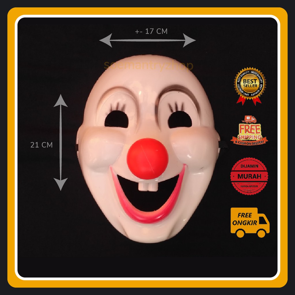 Topeng Comic 8 Badut Mainan anak joker murah anak anak termurah original ori lucu hidung merah IT