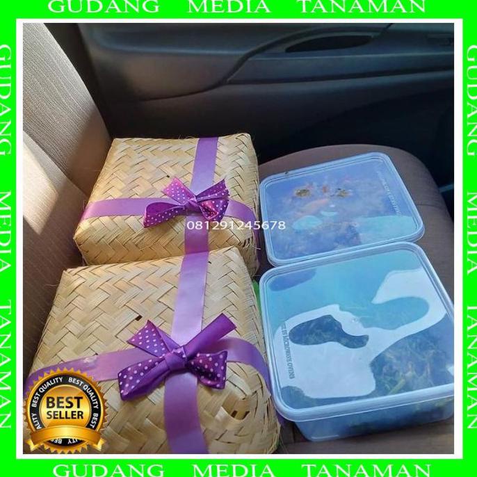 Besek Bambu Hampers Lebaran Besek Daging 25X25 Satu Set Tanpa Pita