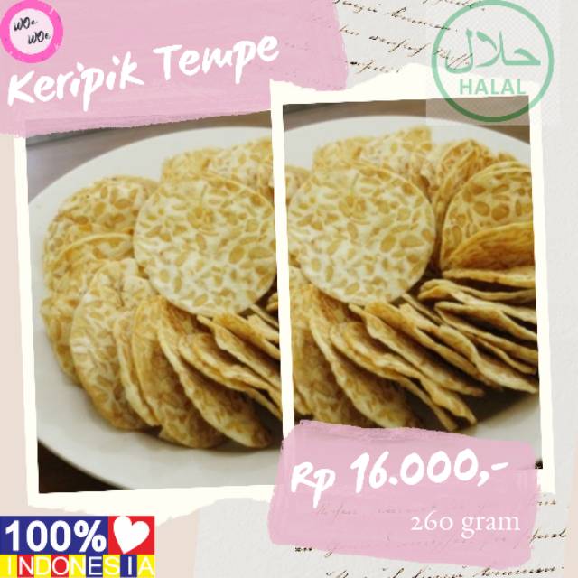 

Keripik Tempe Oven Kering Asin Renyah Gurih Woa Woe Snack Murah Meriah Oleh-oleh