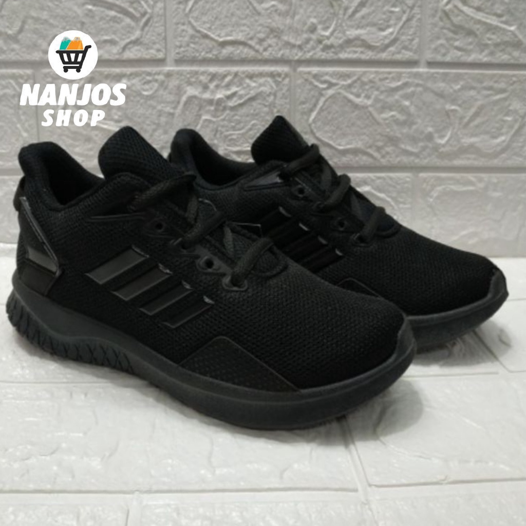 Sepatu Sneaker Stylish Unisex Pria Wanita Sekolah Kerja SD-SMA Pro ATT PI 600 Hitam Full