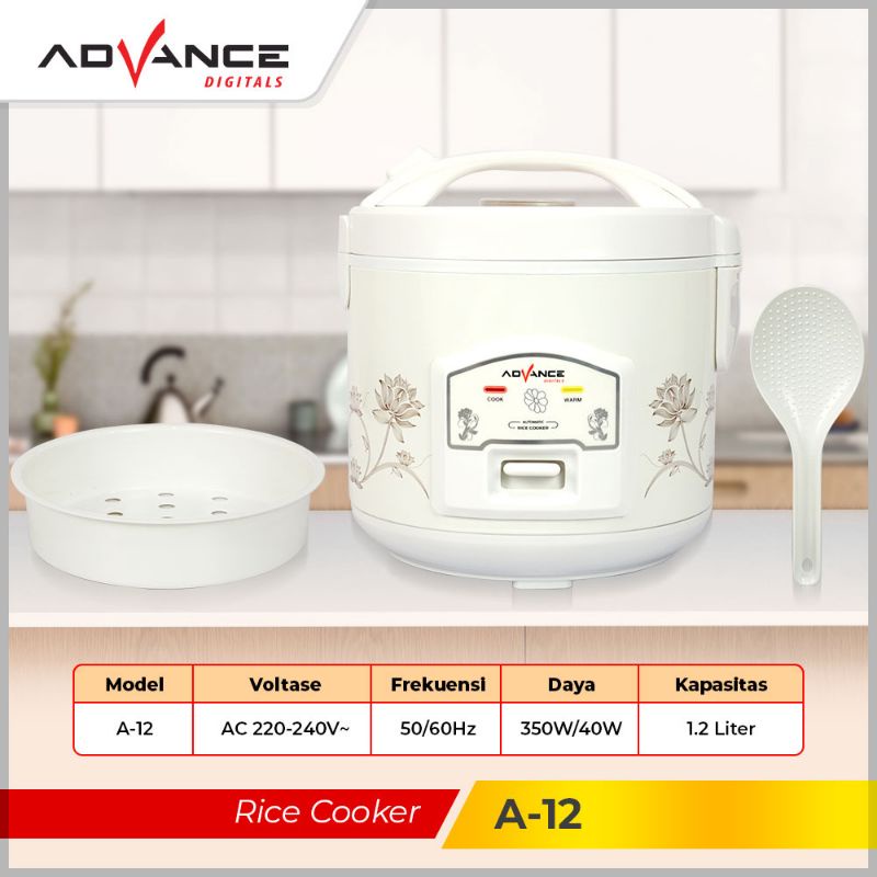 Advance Magic Com 1.2 Liter 3in1 / Rice Cooker 1.2L A-12