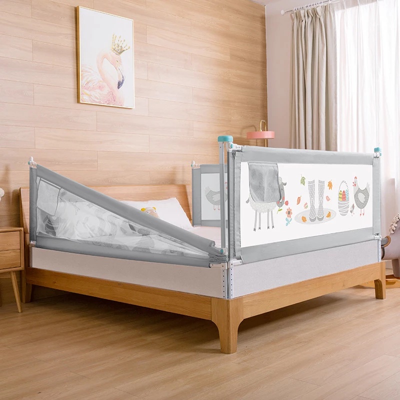 PAGAR KASUR BAYI PENGAMAN BAYI ANAK PEMBATAS KASUR TEMPAT TIDUR RANJANG BAYI TEMPAT TIDUR RANJANG BAYI SAFETY BABY BED FENCE GUARD BEDRAIL MOTIF CUACA