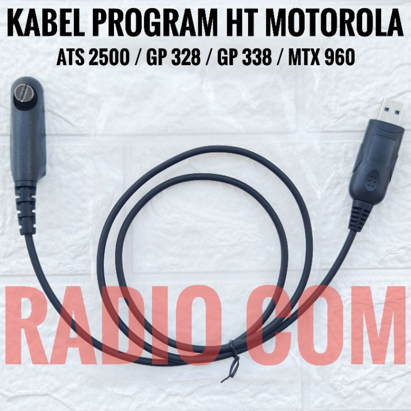 KABEL DATA HT MOTOROLA ATS 2500 / KABEL PROGRAM HT MOTOROLA GP 338 GP 328 ATS 2500 MURAH