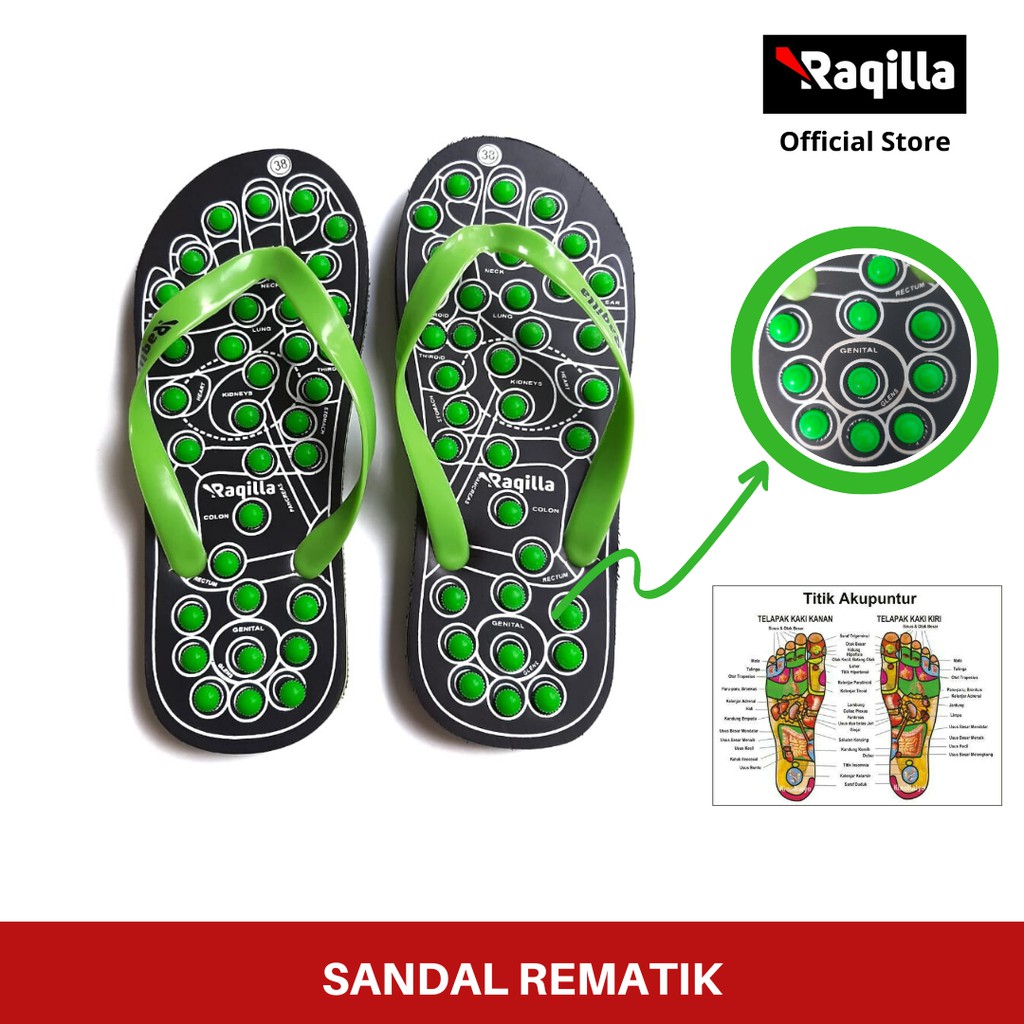 Sandal Kesehatan Refleksi Kayu jepit Akupuntur / Sendal Refleksi Kesehatan Pijat terapi tradisional