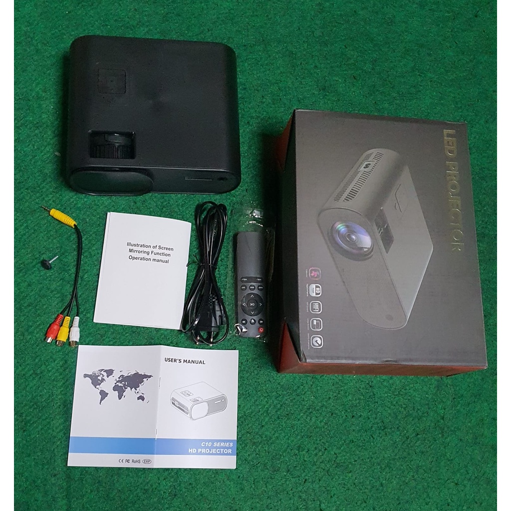 PROJECTOR CHEERLUX C10 WIFI TV TUNER 2600 LUMENS SUPPORT 1080P