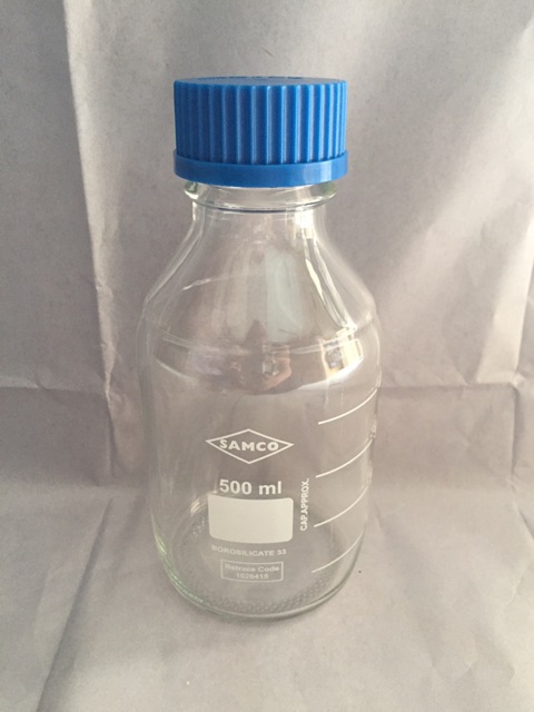 Botol media / Laboratory Bottle Clear Blue Cup