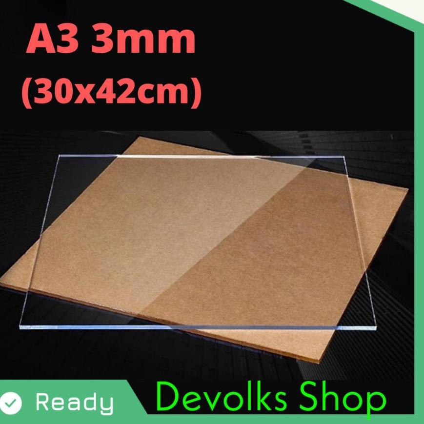 

[KODE 5008] LEMBARAN AKRILIK A3 3MM ACRYLIC GROSIR BERKUALITAS